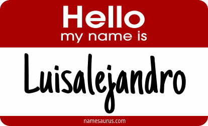 Hello my name is Luisalejandro png download