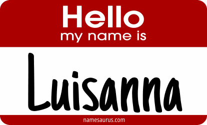 Hello my name is Luisanna png download