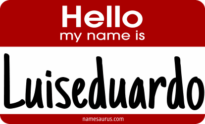 Hello my name is Luiseduardo png download