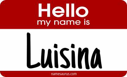 Hello my name is Luisina png download