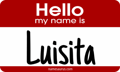 Hello my name is Luisita png download