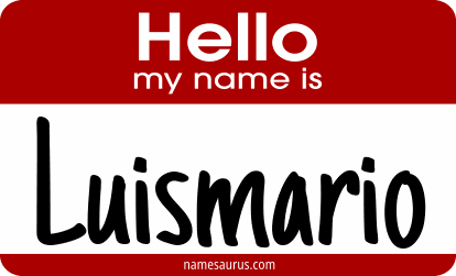 Hello my name is Luismario png download