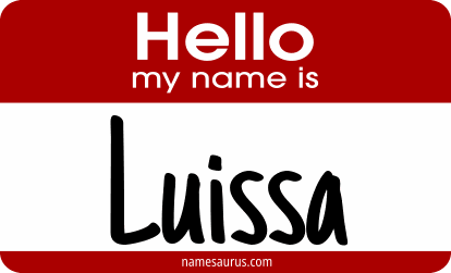 Hello my name is Luissa png download