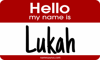 Hello my name is Lukah png download