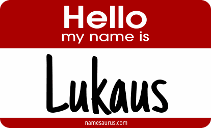 Hello my name is Lukaus png download