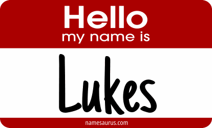 Hello my name is Lukes png download