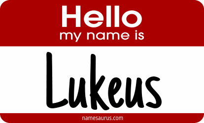 Hello my name is Lukeus png download