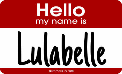 Hello my name is Lulabelle png download