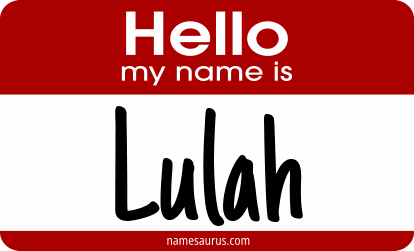 Hello my name is Lulah png download