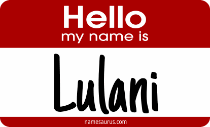 Hello my name is Lulani png download