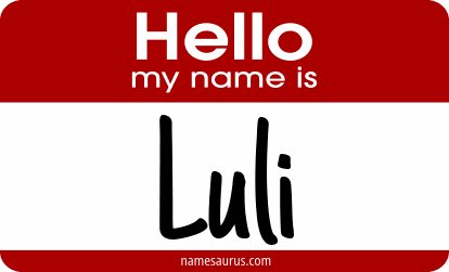 Hello my name is Luli png download
