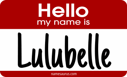 Hello my name is Lulubelle png download