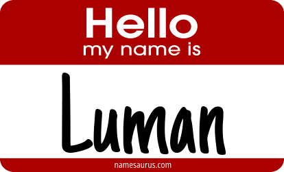 Hello my name is Luman png download
