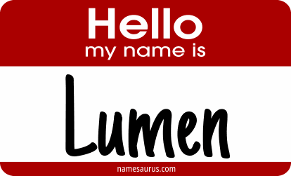 Hello my name is Lumen png download