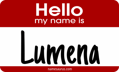 Hello my name is Lumena png download