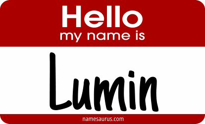 Hello my name is Lumin png download