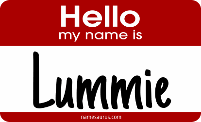 Hello my name is Lummie png download
