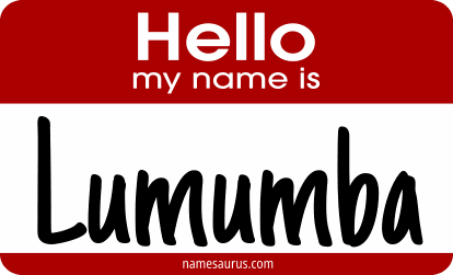 Hello my name is Lumumba png download