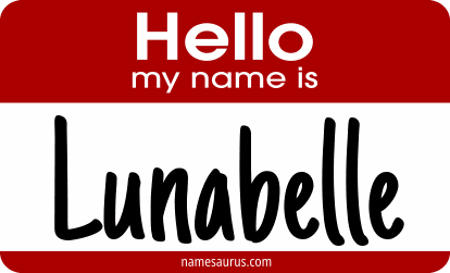 Hello my name is Lunabelle png download