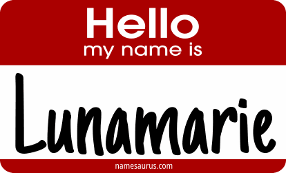 Hello my name is Lunamarie png download