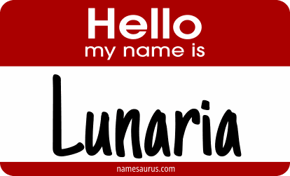 Hello my name is Lunaria png download