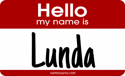 Hello my name is Lunda png download