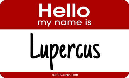 Hello my name is Lupercus png download