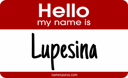 Hello my name is Lupesina png download