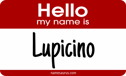 Hello my name is Lupicino png download