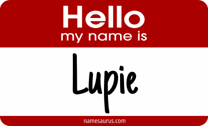 Hello my name is Lupie png download