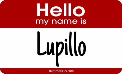 Hello my name is Lupillo png download