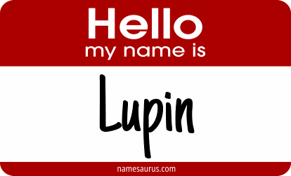 Hello my name is Lupin png download