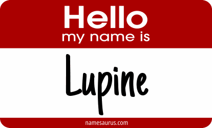 Hello my name is Lupine png download
