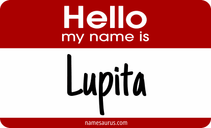 Hello my name is Lupita png download