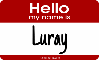 Hello my name is Luray png download