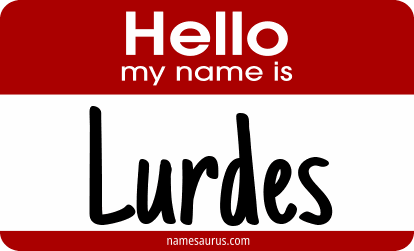 Hello my name is Lurdes png download