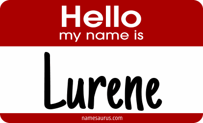 Hello my name is Lurene png download