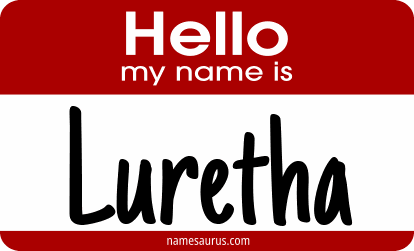 Hello my name is Luretha png download