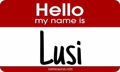 Hello my name is Lusi png download