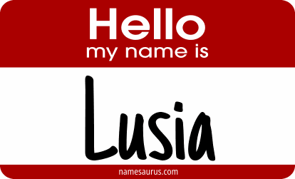 Hello my name is Lusia png download