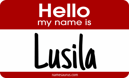 Hello my name is Lusila png download