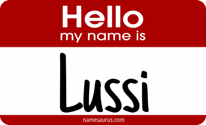 Hello my name is Lussi png download