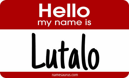 Hello my name is Lutalo png download