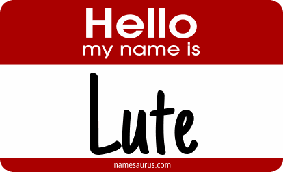 Hello my name is Lute png download
