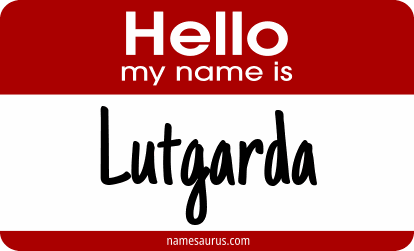 Hello my name is Lutgarda png download