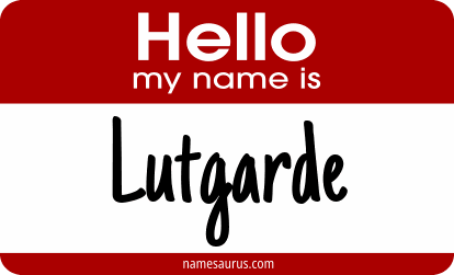 Hello my name is Lutgarde png download
