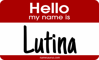 Hello my name is Lutina png download