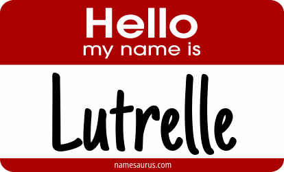 Hello my name is Lutrelle png download