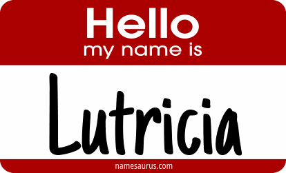 Hello my name is Lutricia png download