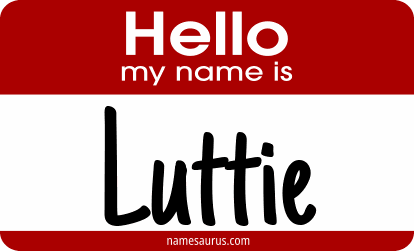 Hello my name is Luttie png download
